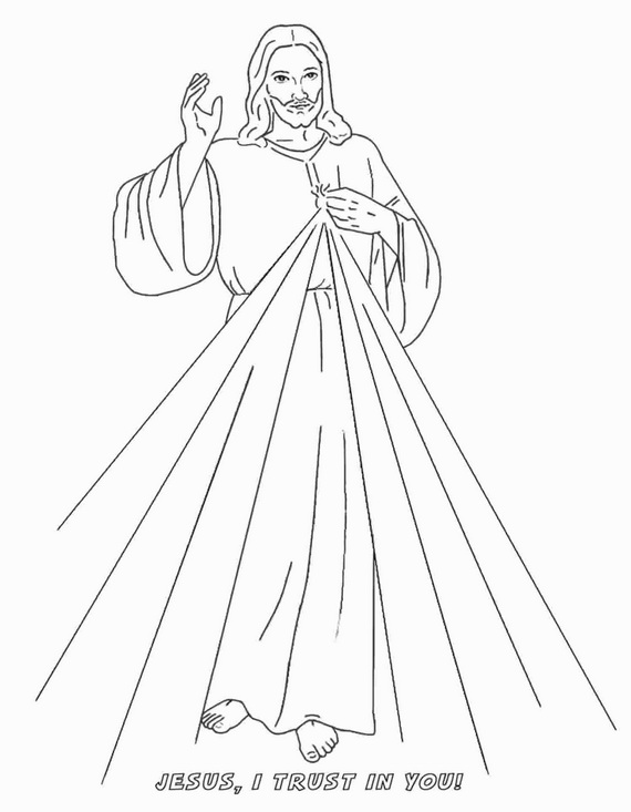 Divine Mercy Coloring Page - family holiday.net/guide to family ...