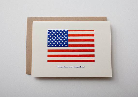 Sentiments and Greeting Cards for 4th July Independence Day