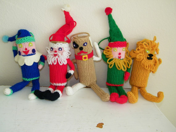 Christmas Decor – Knit Christmas Tree Ornament craft ideas.   (18)