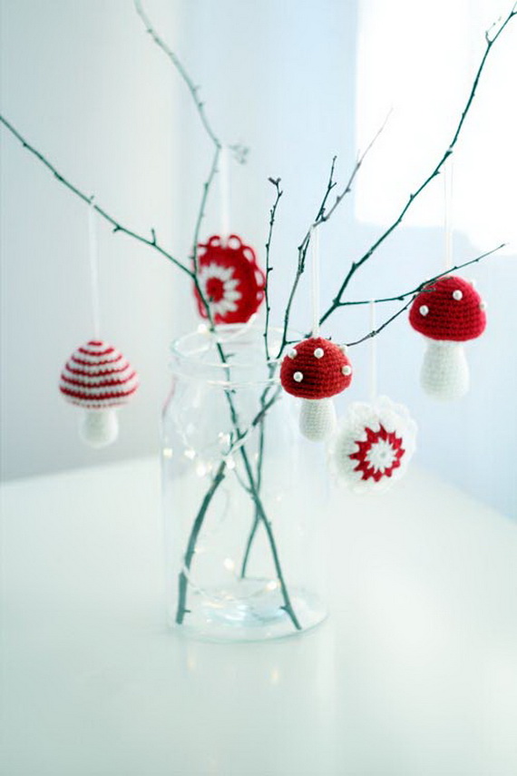 Christmas Decor – Knit Christmas Tree Ornament craft ideas.   (2)_resize