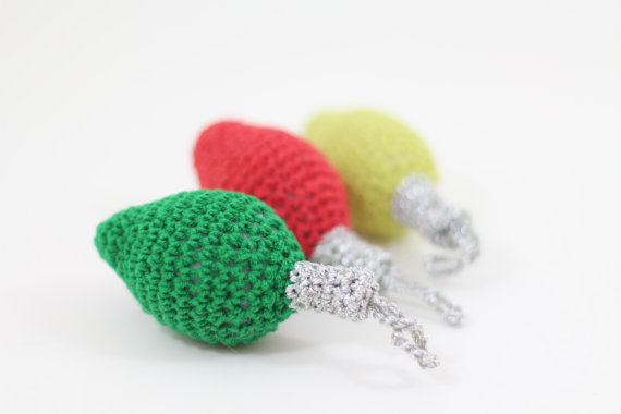 Christmas Decor – Knit Christmas Tree Ornament craft ideas.   (34)