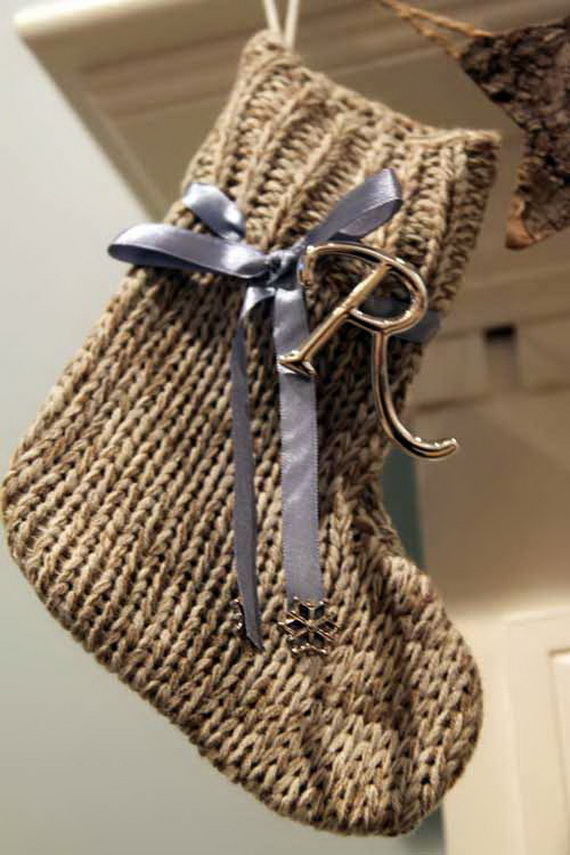 Christmas Decor – Knit Christmas Tree Ornament craft ideas.   (3)_resize