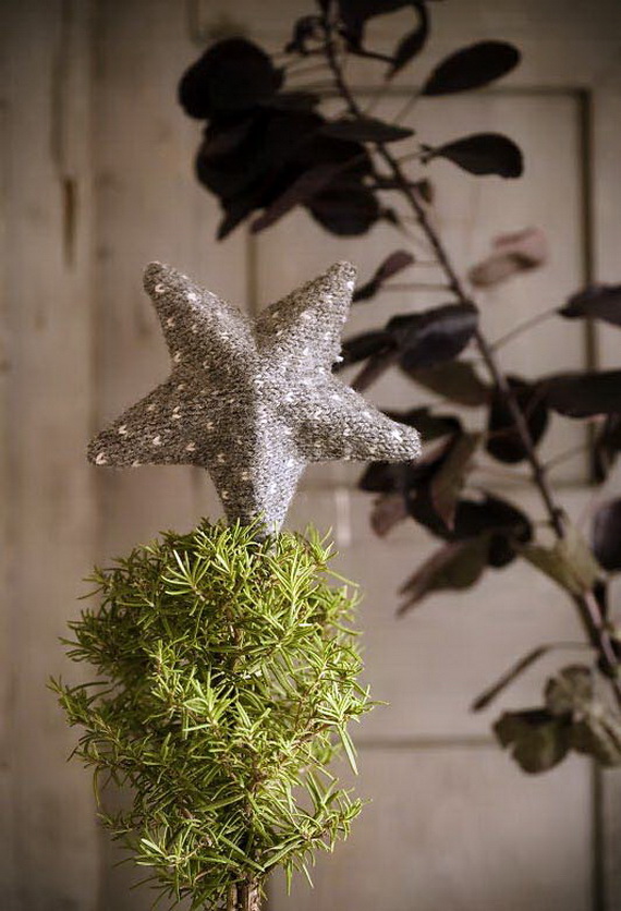 Christmas Decor – Knit Christmas Tree Ornament craft ideas.   (4)_resize