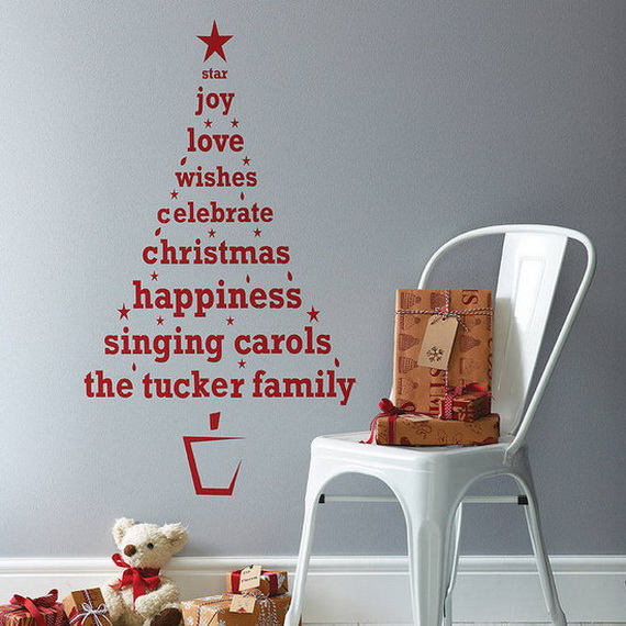 Christmas Decoration Ideas for Kids Room - Wall Decals_31