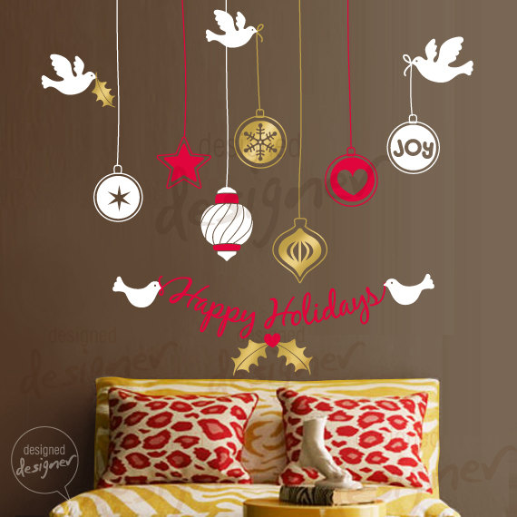 Christmas Decoration Ideas for Kids Room - Wall Decals_34