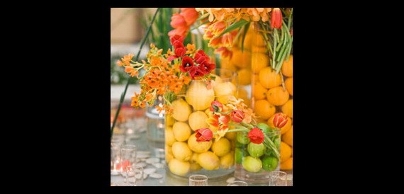 Cool Fall Flower Centerpiece and Flower Table  (82)