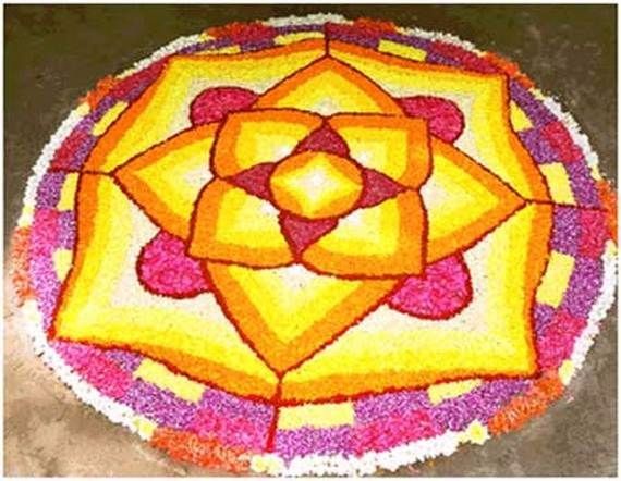 Indian Floral Design For Onam Festival (14)