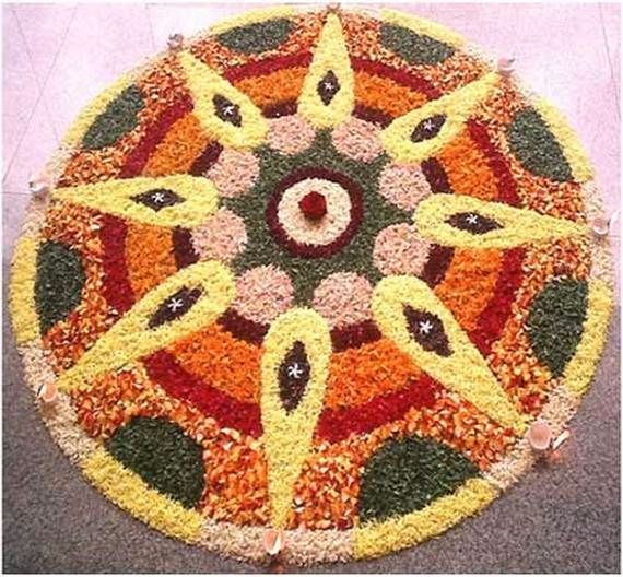 Indian Floral Design For Onam Festival (16)