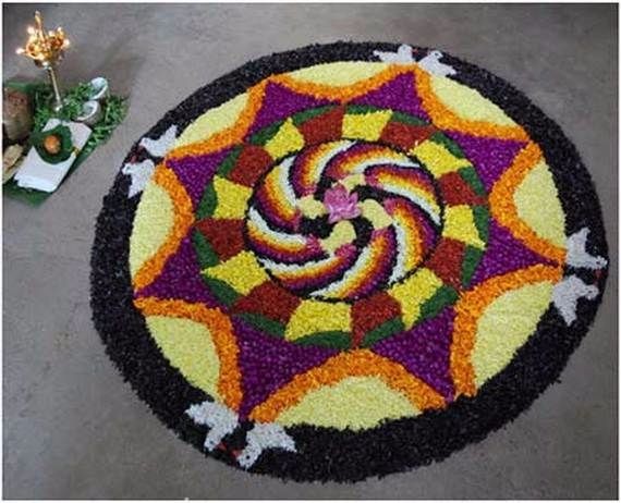 Indian Floral Design For Onam Festival (18)