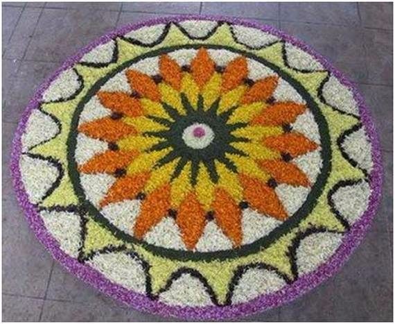 Indian Floral Design For Onam Festival (19)