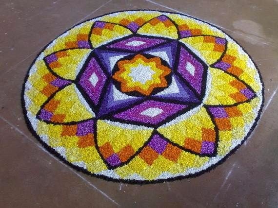 Indian Floral Design For Onam Festival (20)