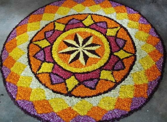 Indian Floral Design For Onam Festival (22)