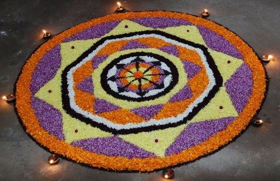 Indian Floral Design For Onam Festival (23)