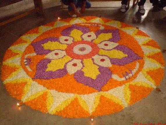 Indian Floral Design For Onam Festival (24)
