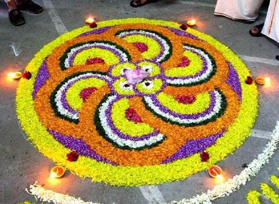 Indian Floral Design For Onam Festival (28)