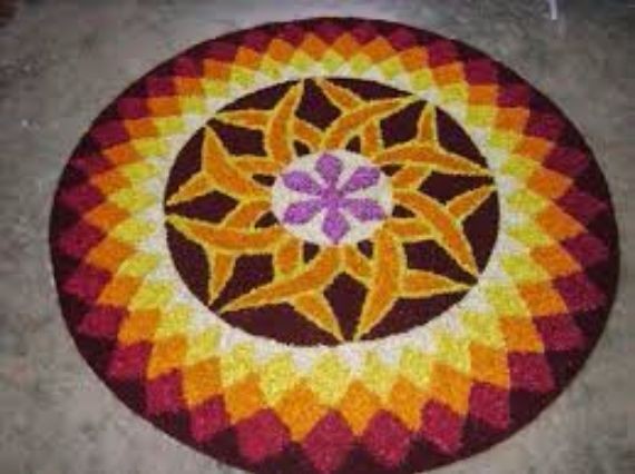 Indian Floral Design For Onam Festival (3)