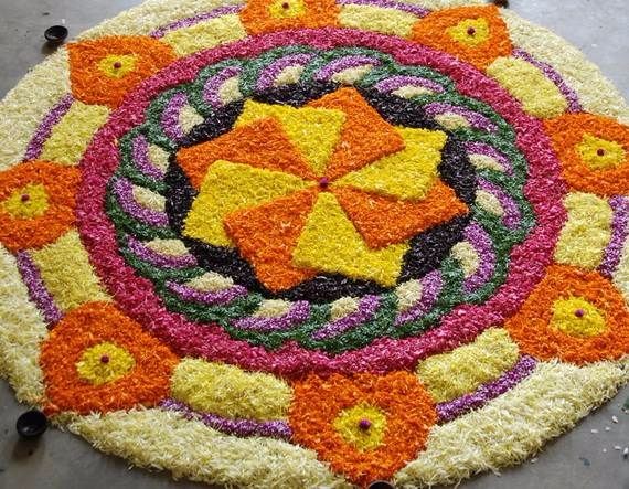 Indian Floral Design For Onam Festival (33)