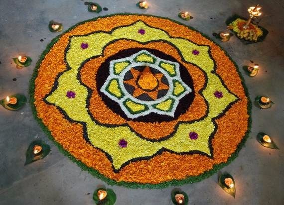 Indian Floral Design For Onam Festival (34)