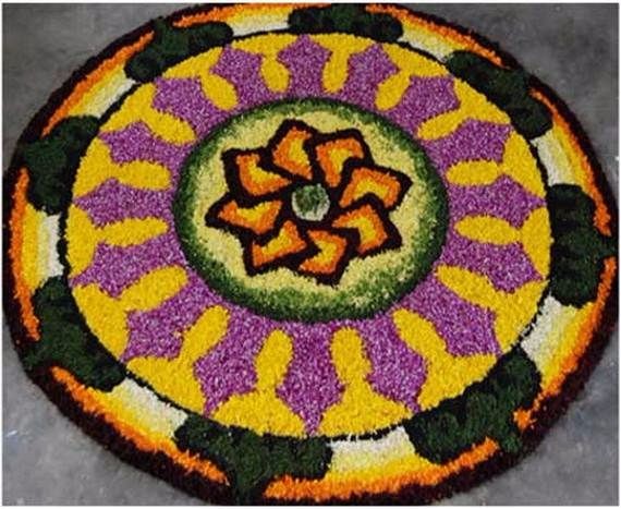 Indian Floral Design For Onam Festival (35)