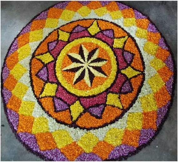 Indian Floral Design For Onam Festival (36)