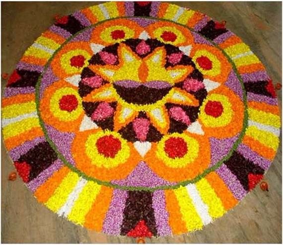 Indian Floral Design For Onam Festival (37)
