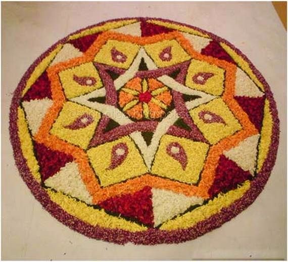 Indian Floral Design For Onam Festival (40)