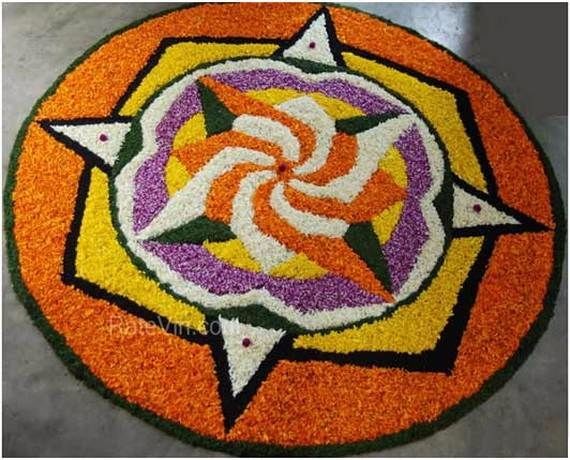 Indian Floral Design For Onam Festival (41)