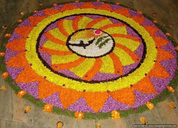 Indian Floral Design For Onam Festival (8)
