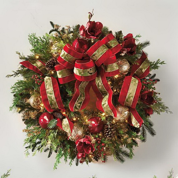 50 Great Christmas Wreath Ideas To Keep The Traditions Alive_29