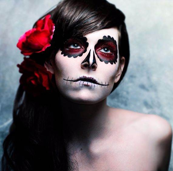 50 Halloween Best Calaveras Makeup Sugar Skull Ideas for Women (12)