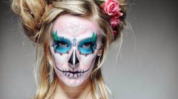 50 Halloween Best Calaveras Makeup Sugar Skull Ideas for Women (2)