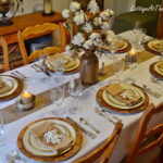 Elegant Gold and White Thanksgiving Décor Ideas _02