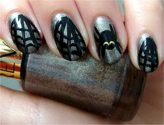 Gorgeous Ghastly Halloween Nail Art Designs (4)