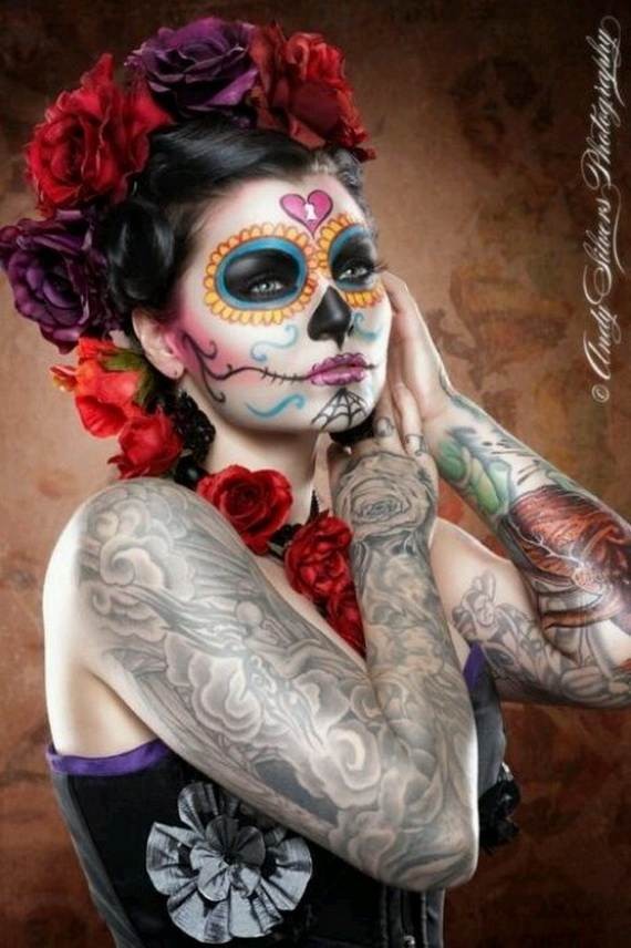 Halloween-Best-Calaveras-Makeup-Sugar-Skull-Ideas-for-Women (25)