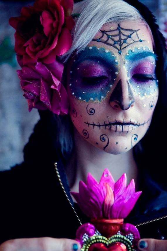 Halloween-Best-Calaveras-Makeup-Sugar-Skull-Ideas-for-Women (28)