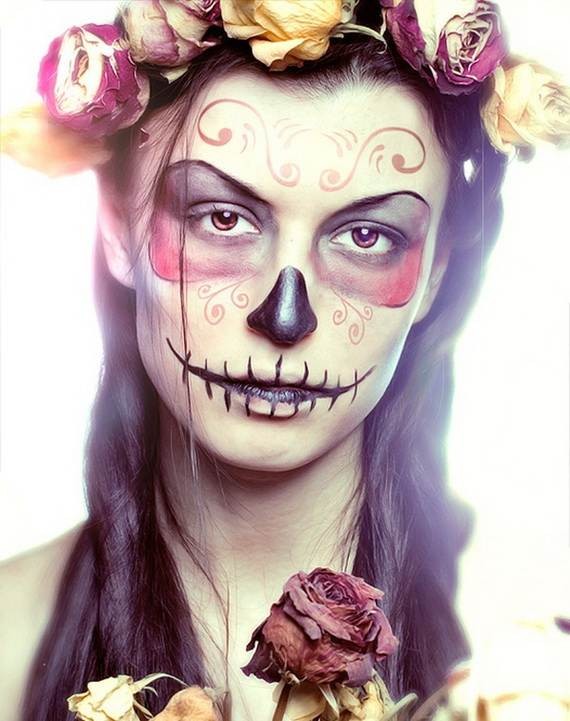 Halloween-Best-Calaveras-Makeup-Sugar-Skull-Ideas-for-Women (5)