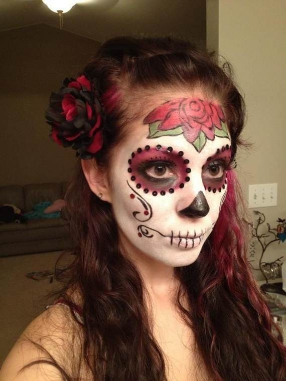 Halloween-Best-Calaveras-Makeup-Sugar-Skull-Ideas-for-Women (7)