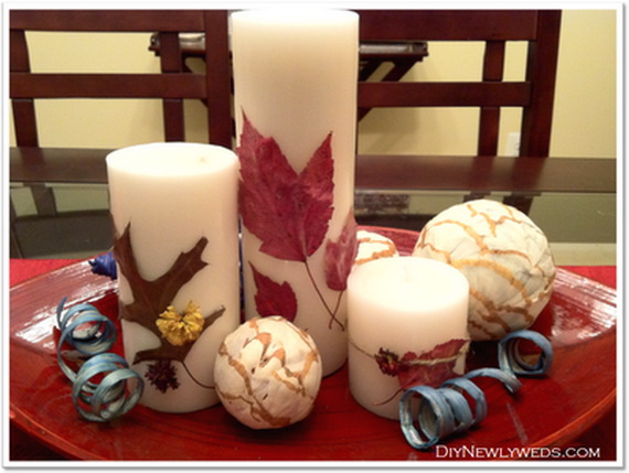 Simple and Easy Thanksgiving Centerpiece Ideas Using Candles