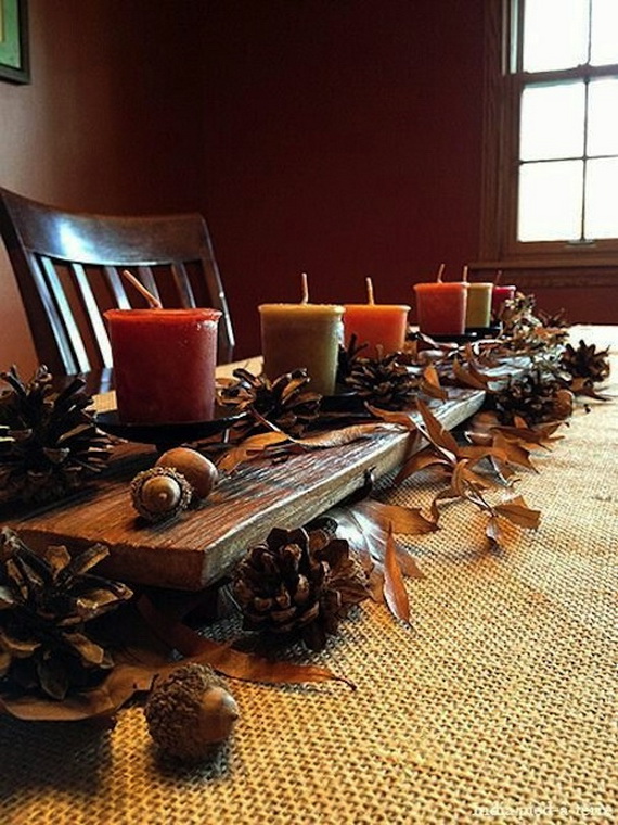 Simple and Easy Thanksgiving Centerpiece Ideas Using Candles_38