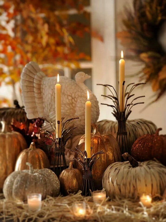 Simple and Easy Thanksgiving Centerpiece Ideas Using Candles_4