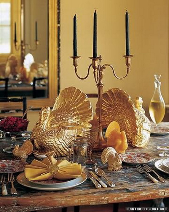 Thanksgiving home decor ideas – festive atmosphere in Gold And White (4)