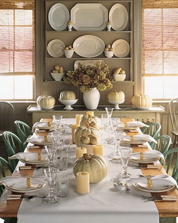 Thanksgiving home decor ideas – festive atmosphere in Gold And White