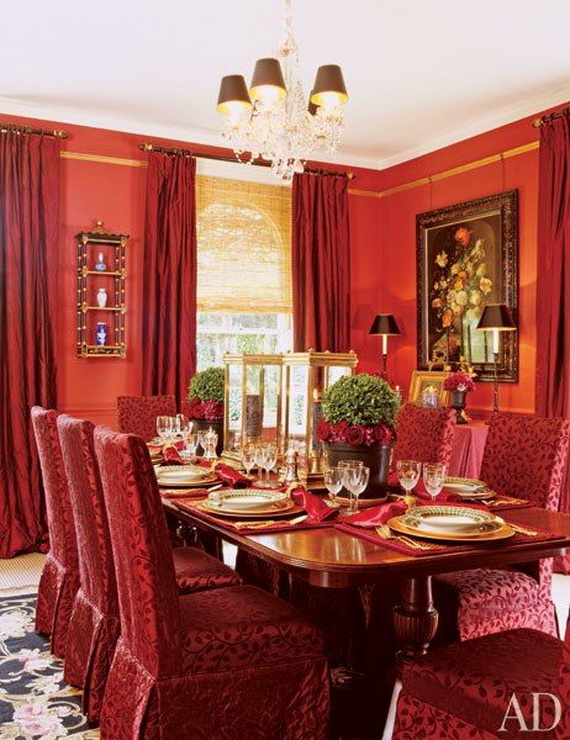 Amazing Red Interior Designs For The Holidays_02