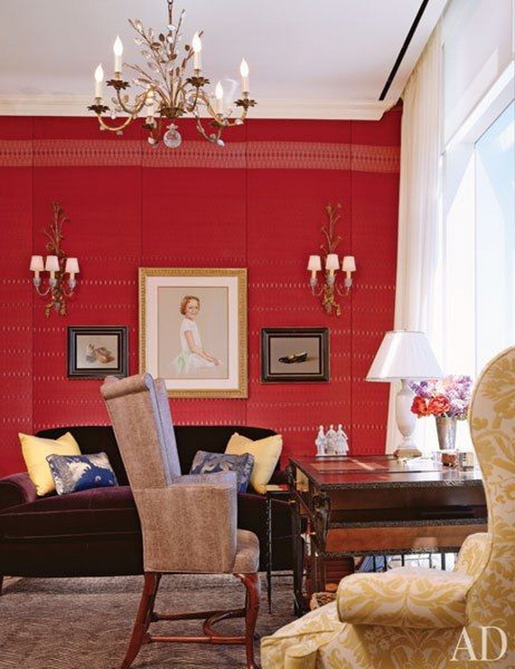 Amazing Red Interior Designs For The Holidays_05