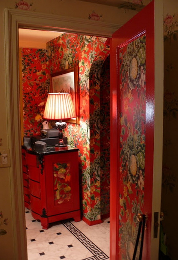 Amazing Red Interior Designs For The Holidays_08
