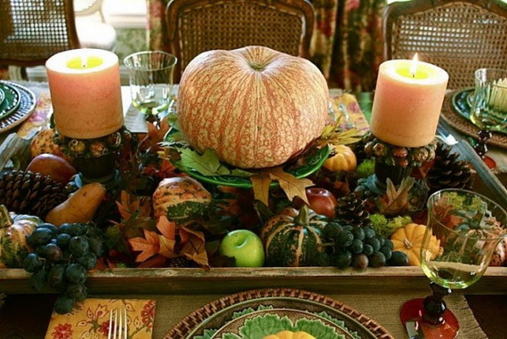 Beautiful Thanksgiving Fall Table Settings And Centerpiece Decor Ideas To Make _05