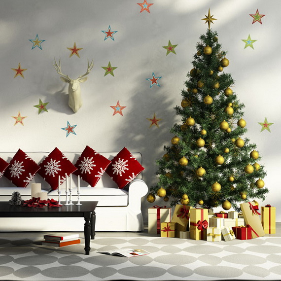 Creative Christmas Decor Ideas with Decals For a Holiday Atmosphere_55