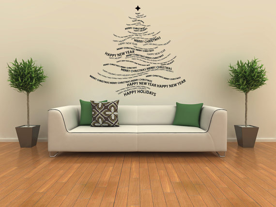 Creative Christmas Decor Ideas with Decals For a Holiday Atmosphere_81