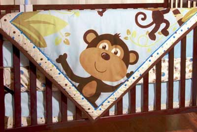 Monkey Baby Crib Bedding Theme and Design Ideas