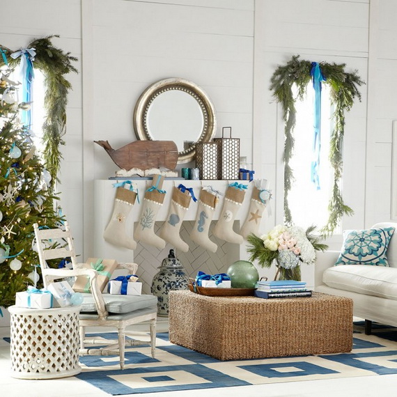 50 Magnificent Coastal-Themed Christmas Interior Decor_04